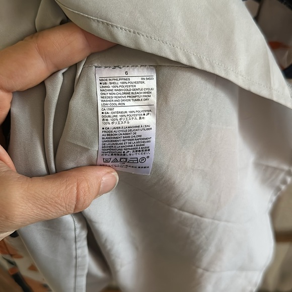 Banana Republic Abstract Print Long-Sleeve Dress - Size 6 - Picture 4 of 5